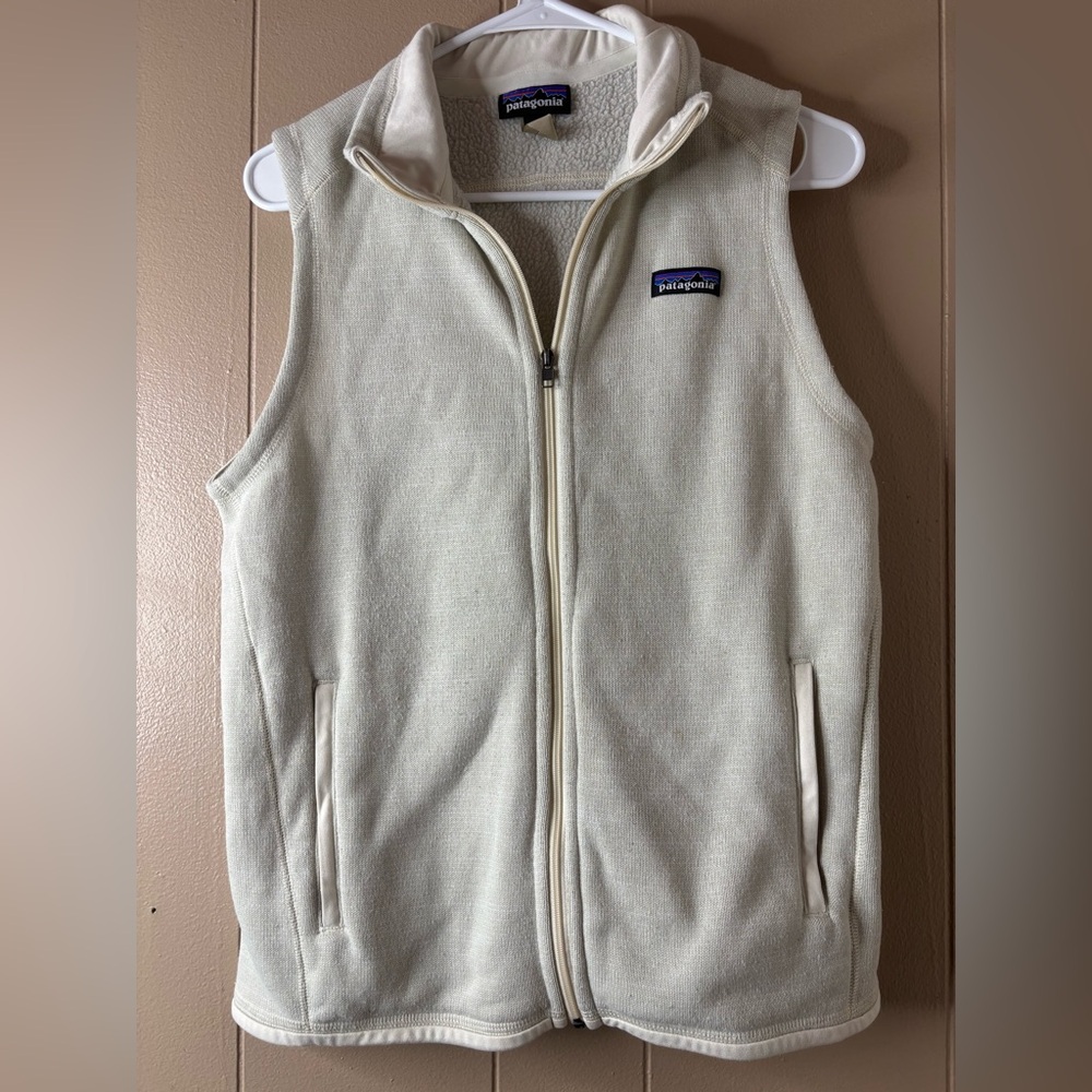 Patagonia Cream Fleece Vest